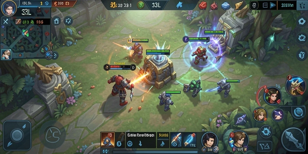Tampilan gameplay strategis yang menarik di 33L.