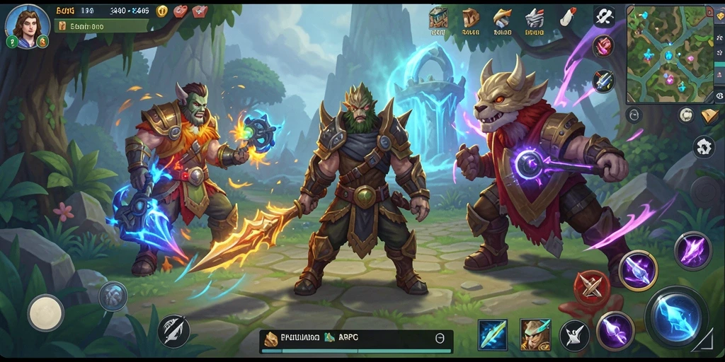 Tampilan gameplay seru dalam 3446 yang penuh aksi ARPG.