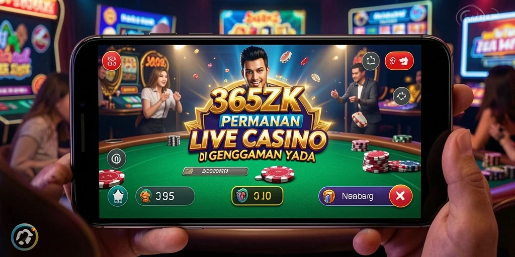 Tampilan gameplay Live Casino di aplikasi 365ZK yang menarik.
