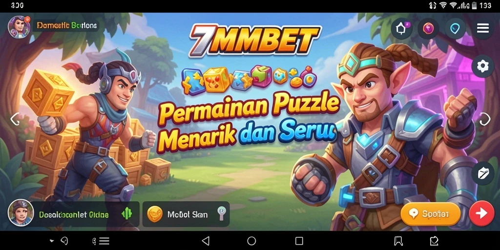 Tampilan gameplay 7MMBET dengan teka-teki yang menantang.