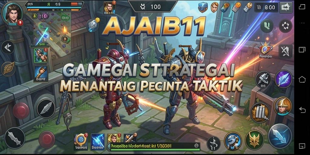 Screenshot gameplay AJAIB11 menampilkan strategi taktis yang mendebarkan.