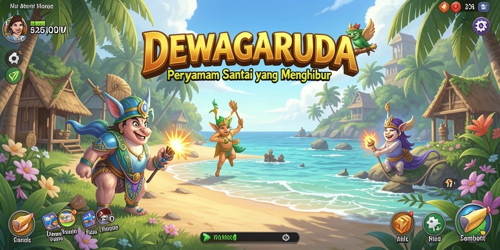 Tangkapan layar DEWAGARUDA menampilkan gameplay yang seru dan menantang.