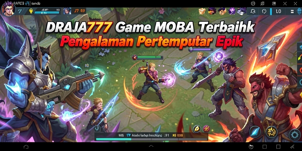 Screenshot gameplay DRAJA777 yang menampilkan pertempuran seru.