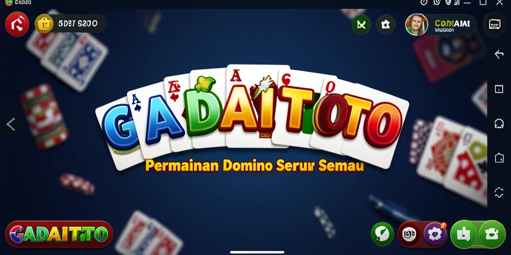Screenshot GADAITOTO menampilkan momen seru saat bermain Domino.