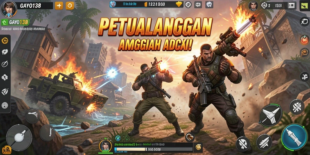 Tampilan gameplay GAYO138 dalam pertempuran seru dan serangkaian quest menantang.