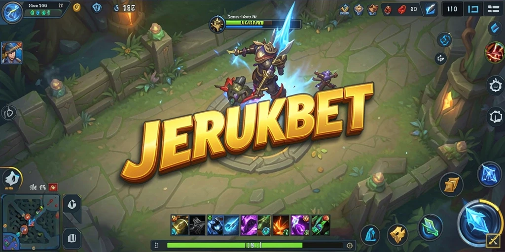 Tampilan gameplay seru JERUKBET dalam pertarungan tim yang mendebarkan.