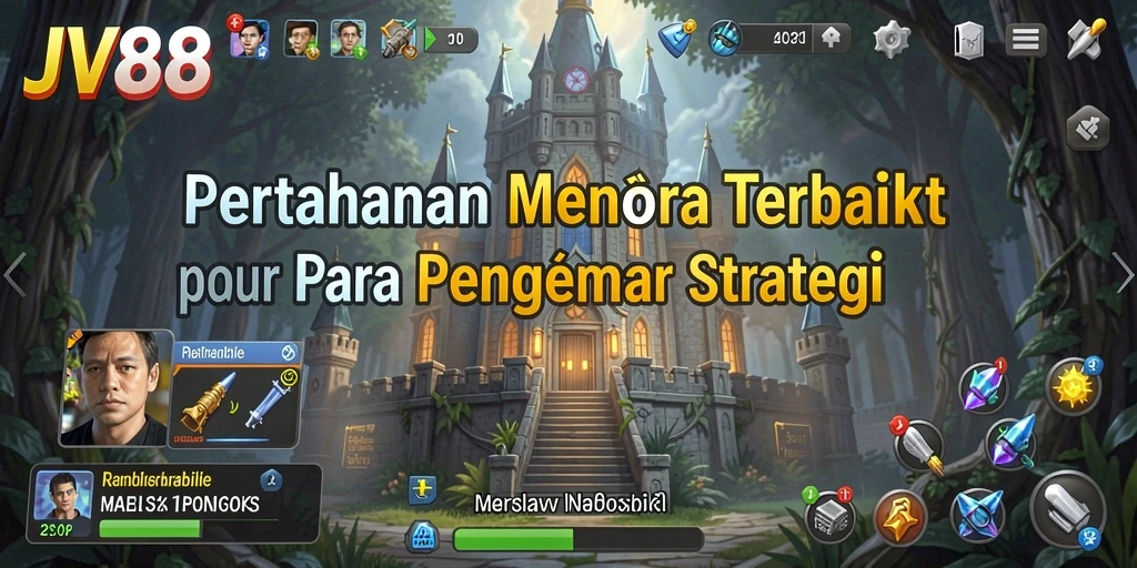Tampilan gameplay JV88 yang menantang dan strategis dalam Tower Defense.