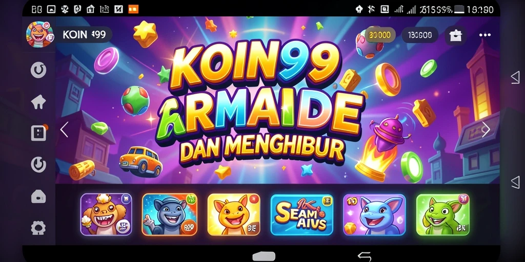 Tampilan gameplay KOIN99 yang seru dengan grafik yang mengagumkan.