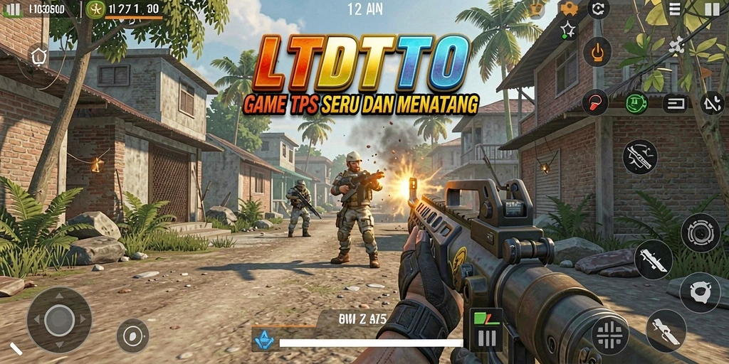 Tampilan gameplay seru LTDTOTO di arena TPS.