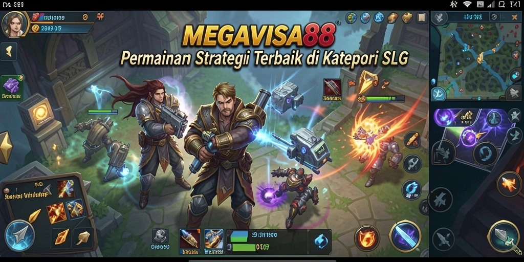 Tangkapan layar gameplay MEGAVISA88 menampilkan aksi strategi yang mendebarkan.