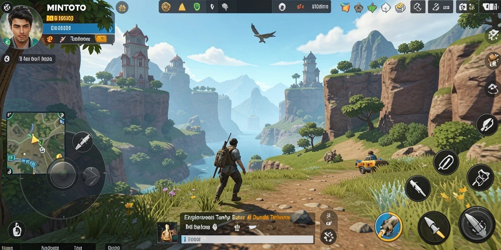 Screenshot gameplay Open World MINTOTO yang menakjubkan.
