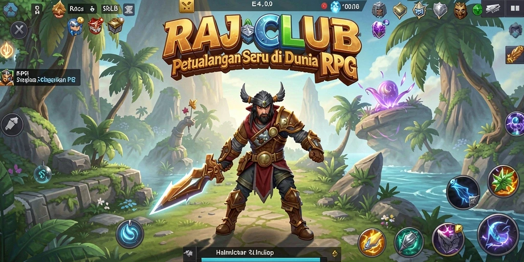 Gameplay aksi seru dalam RAJACLUB yang menggugah semangat petualangan.
