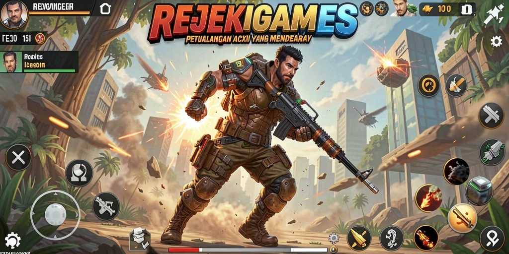 Tampilan seru dari gameplay REJEKIGAMES yang menegangkan.
