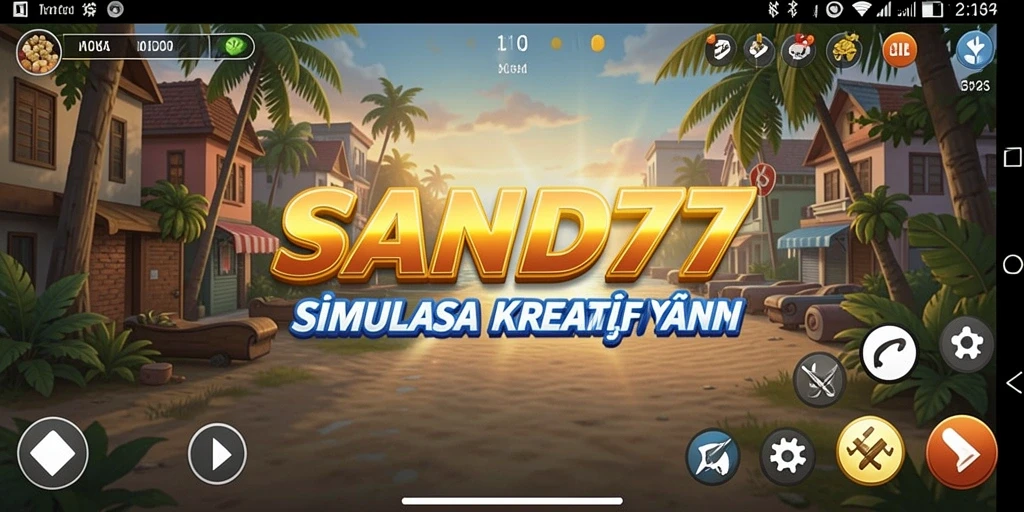 Tampilan menarik gameplay SAND77 dengan elemen simulasi.