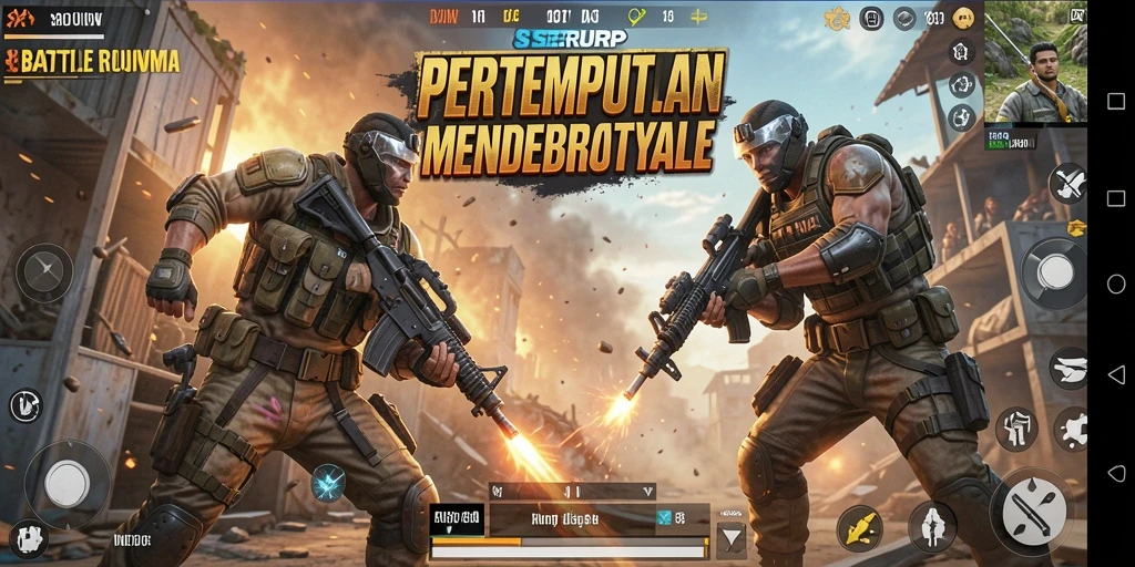 Gameplay SERURP menampilkan pertempuran intens dan strategi yang mendebarkan.