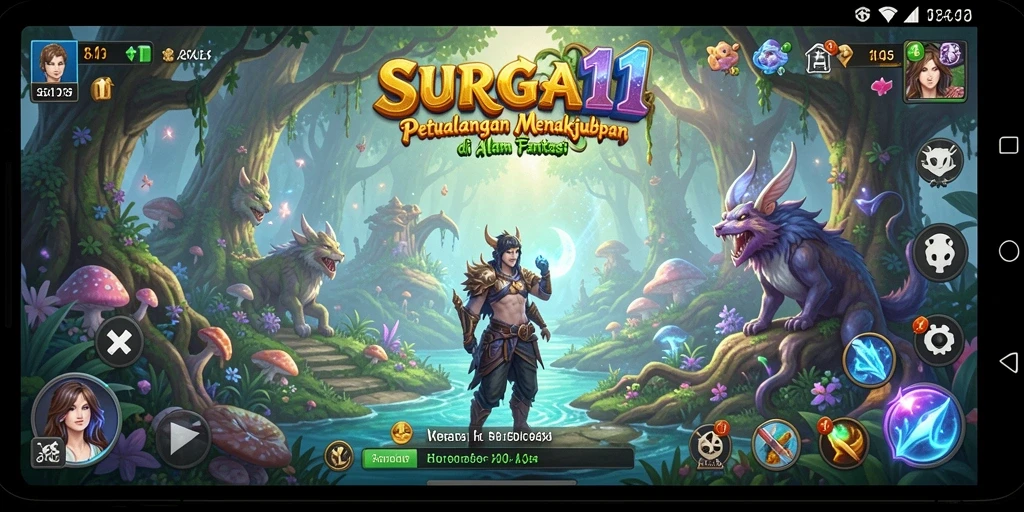 Screenshot menampilkan aksi seru dalam petualangan SURGA11.