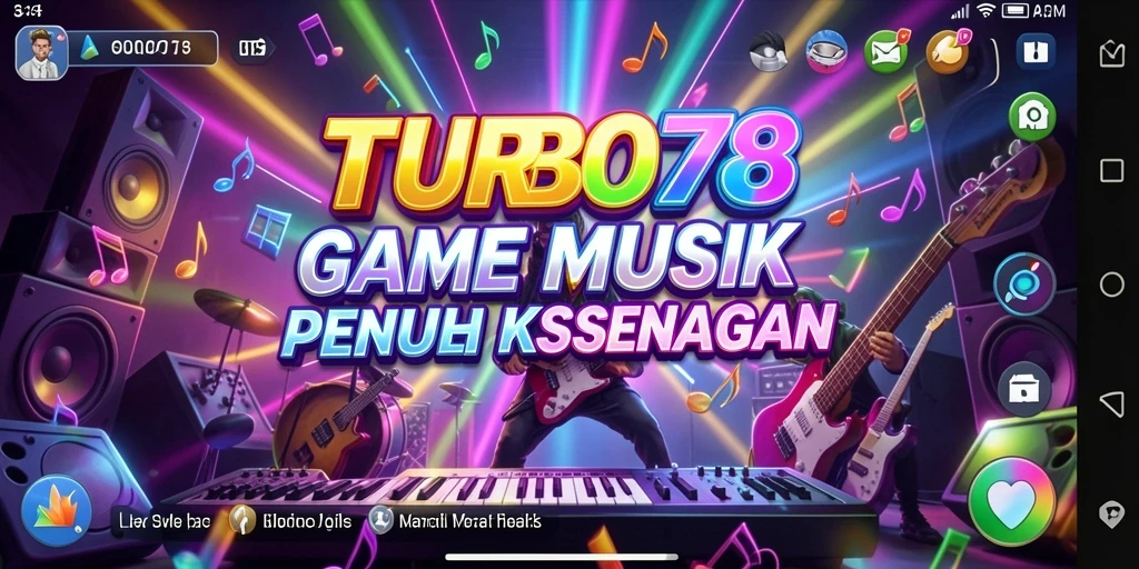 Gameplay musik yang seru dan menantang dalam TURBO78.