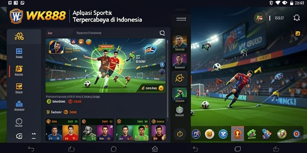Tampilan gameplay Sportsbook yang menarik dan interaktif di WK888.